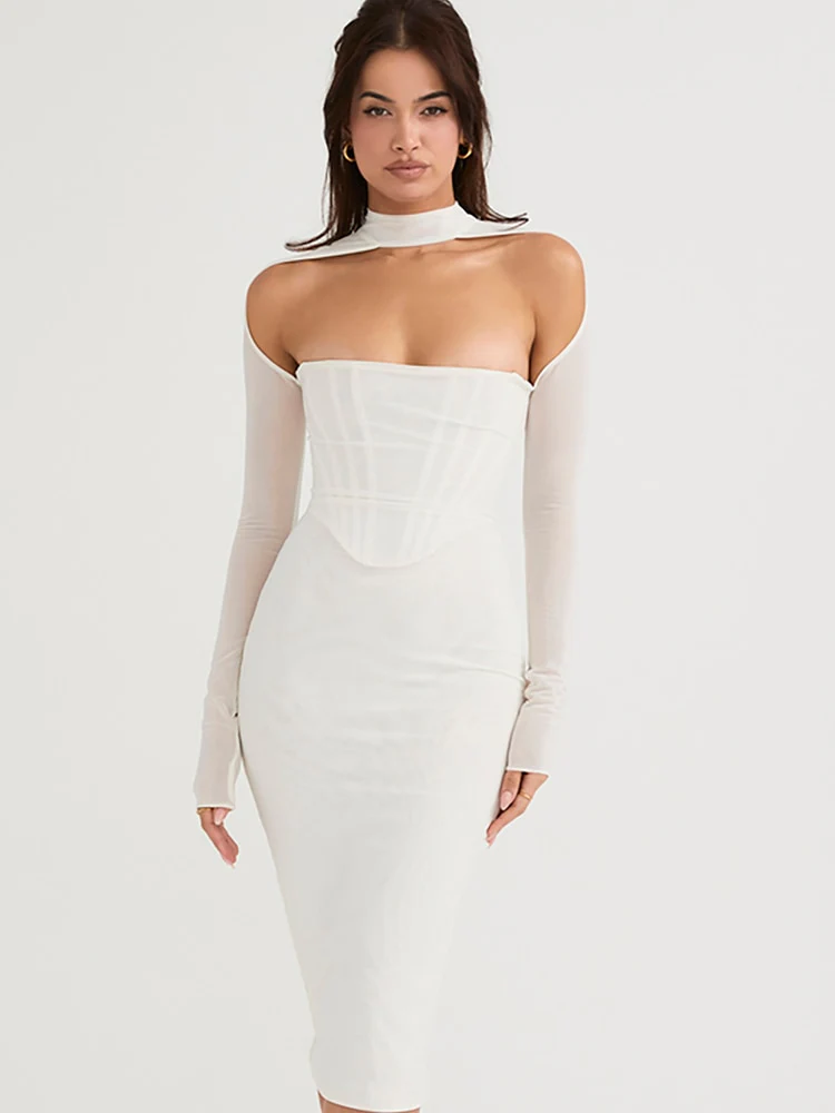 Laura Bodycon Midi Dress - Image 9