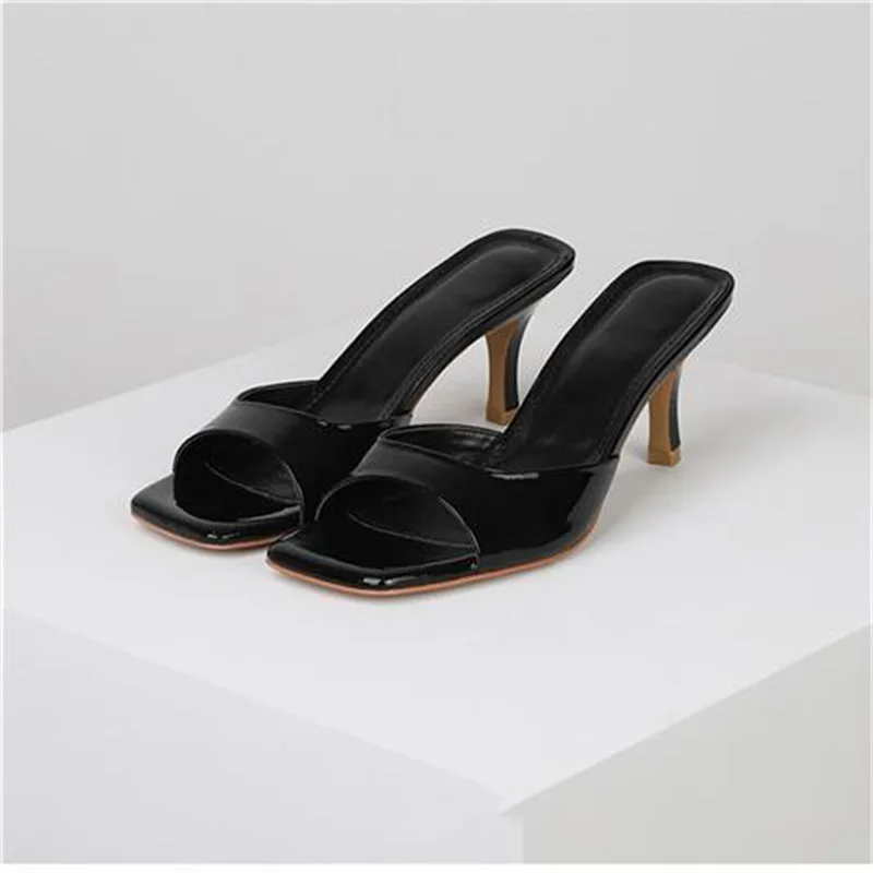 Leyla Lustre Square Open Toe Heels - Image 8