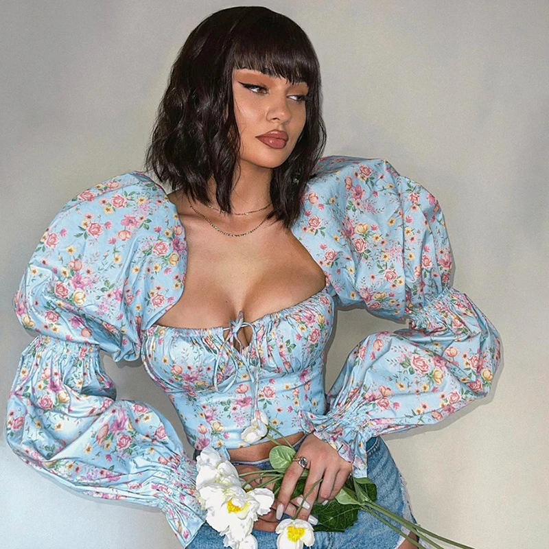 Lucia  Puffed Sleeves Top - Image 3