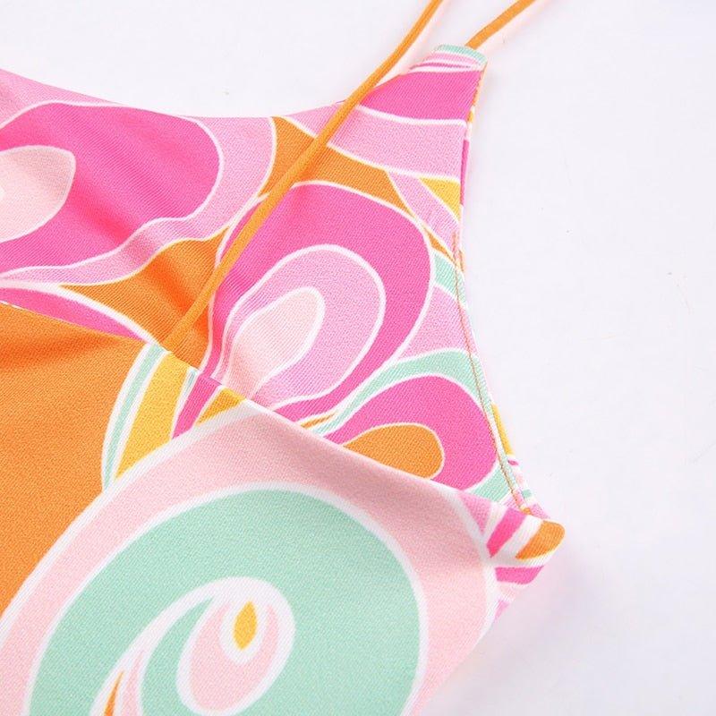 Luna Floral Mini Dress - Image 10