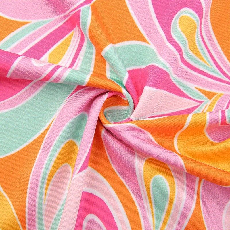 Luna Floral Mini Dress - Image 11