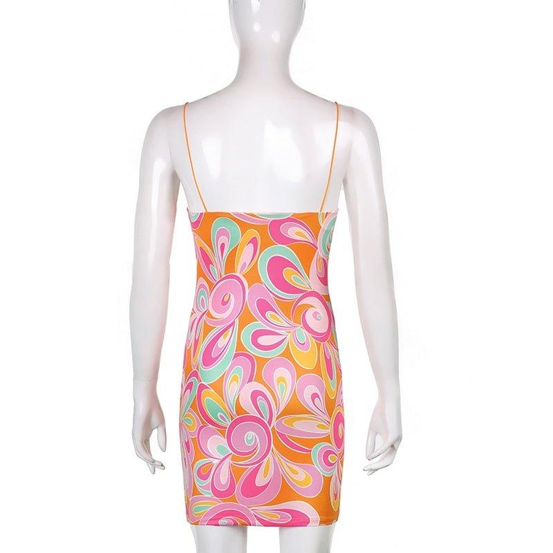 Luna Floral Mini Dress - Image 7