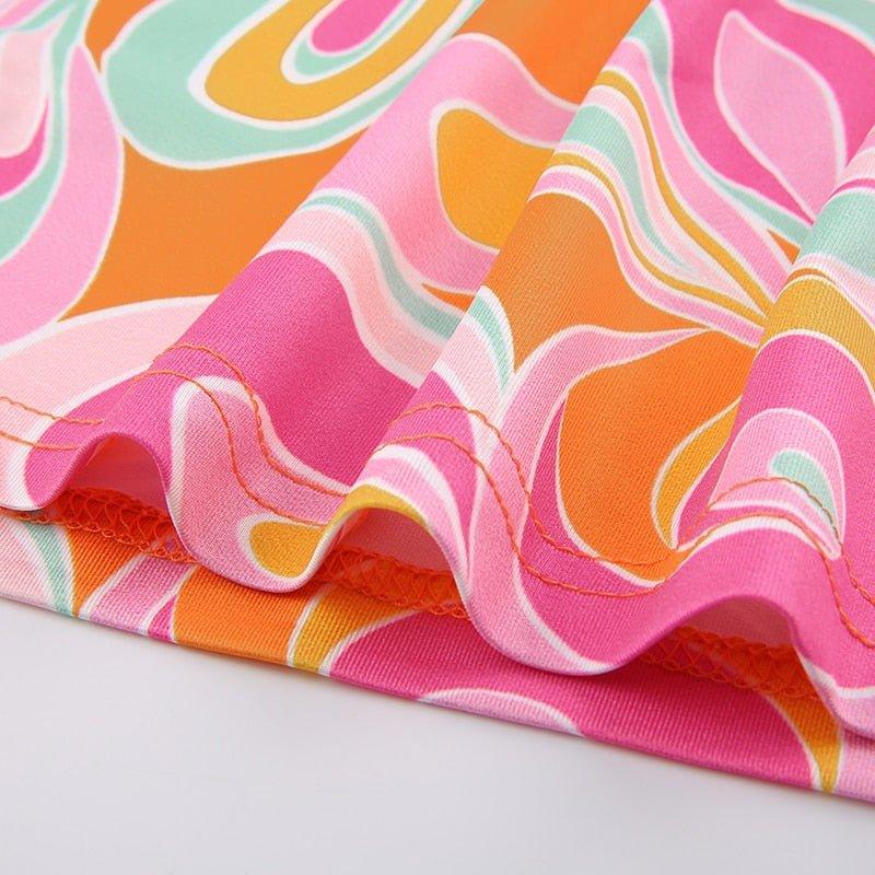 Luna Floral Mini Dress - Image 8