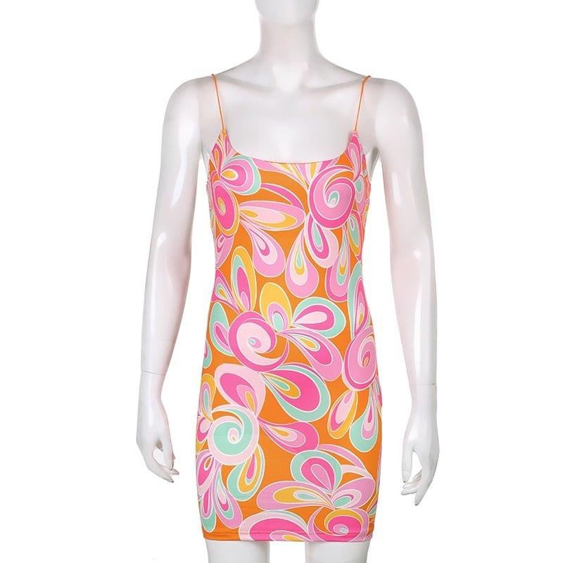 Luna Floral Mini Dress - Image 9