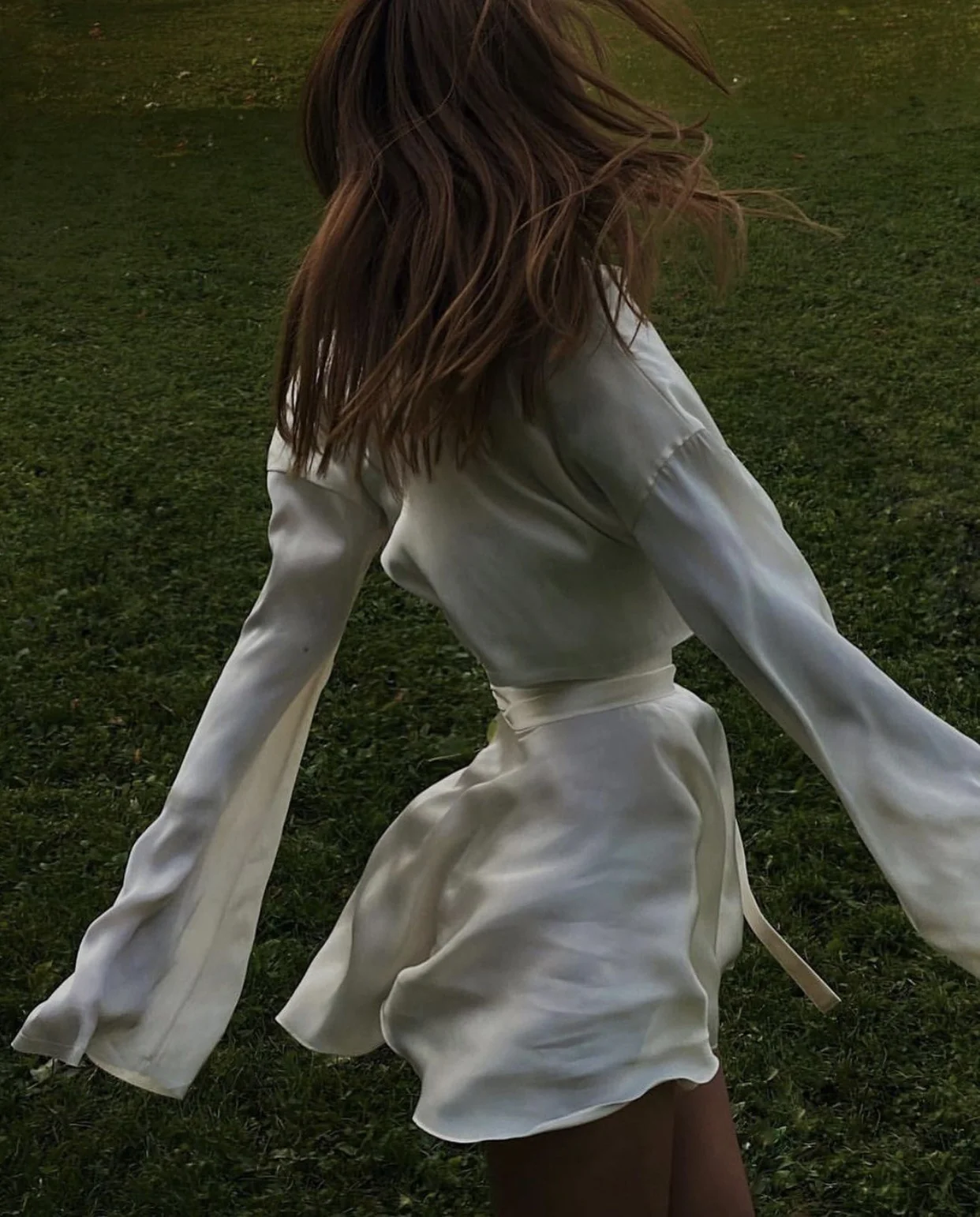 Marina  Satin Skirt Set - Image 3