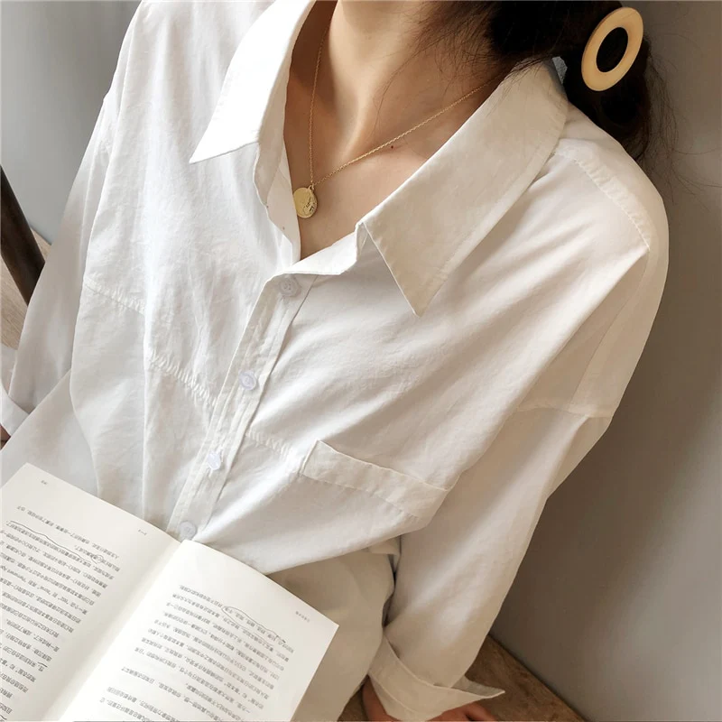 Minimal Chic Drape Shirt - Image 4