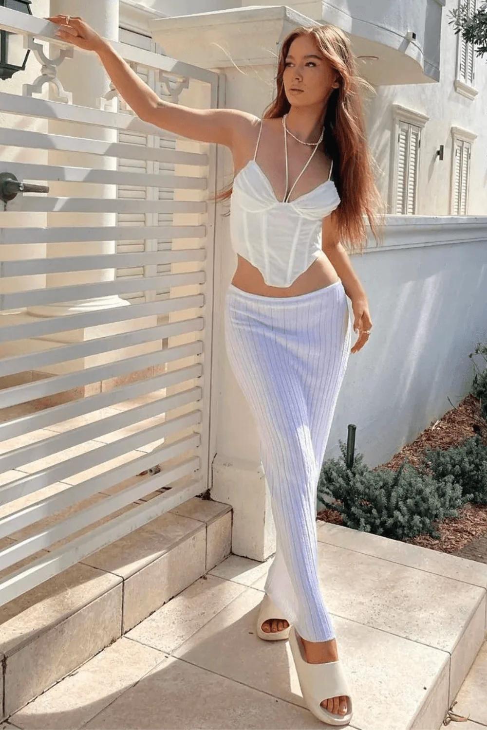 Monre Knitted Long Skirt - Image 5