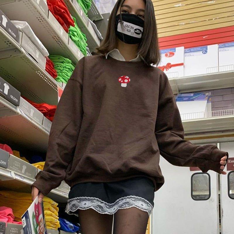 MUSH Brown Crewneck Pullover - Image 4