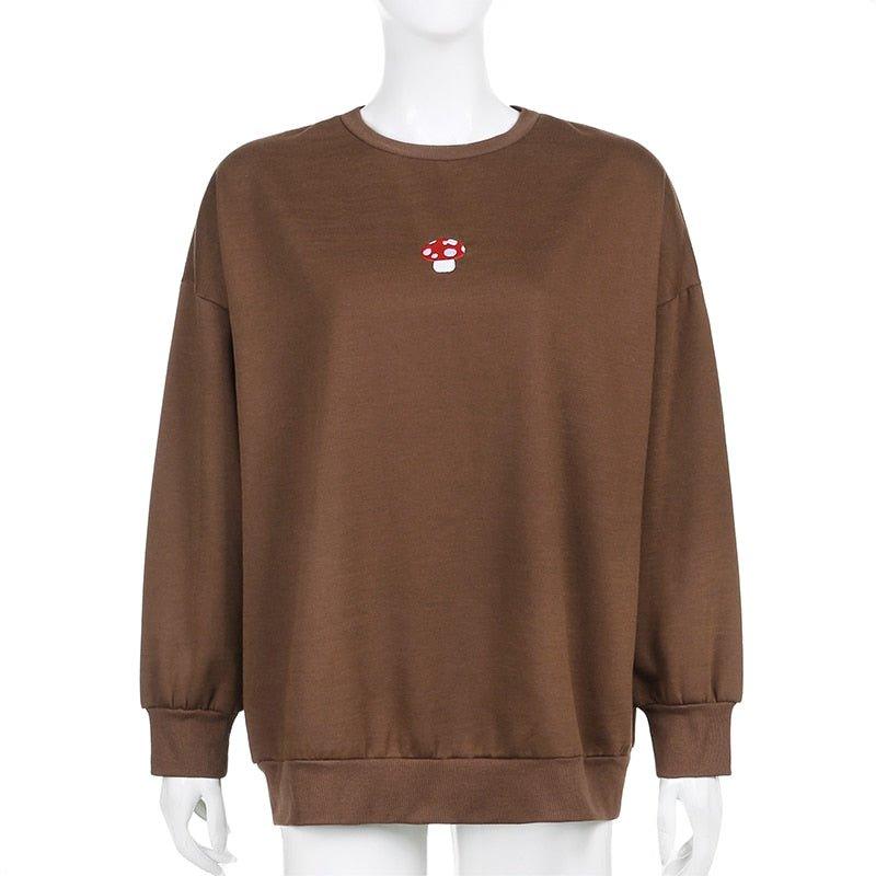 MUSH Brown Crewneck Pullover - Image 6