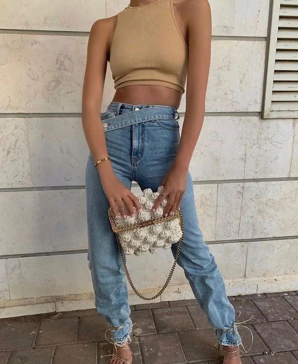 Not Your Boyfriend Crossover Jeans - Image 4