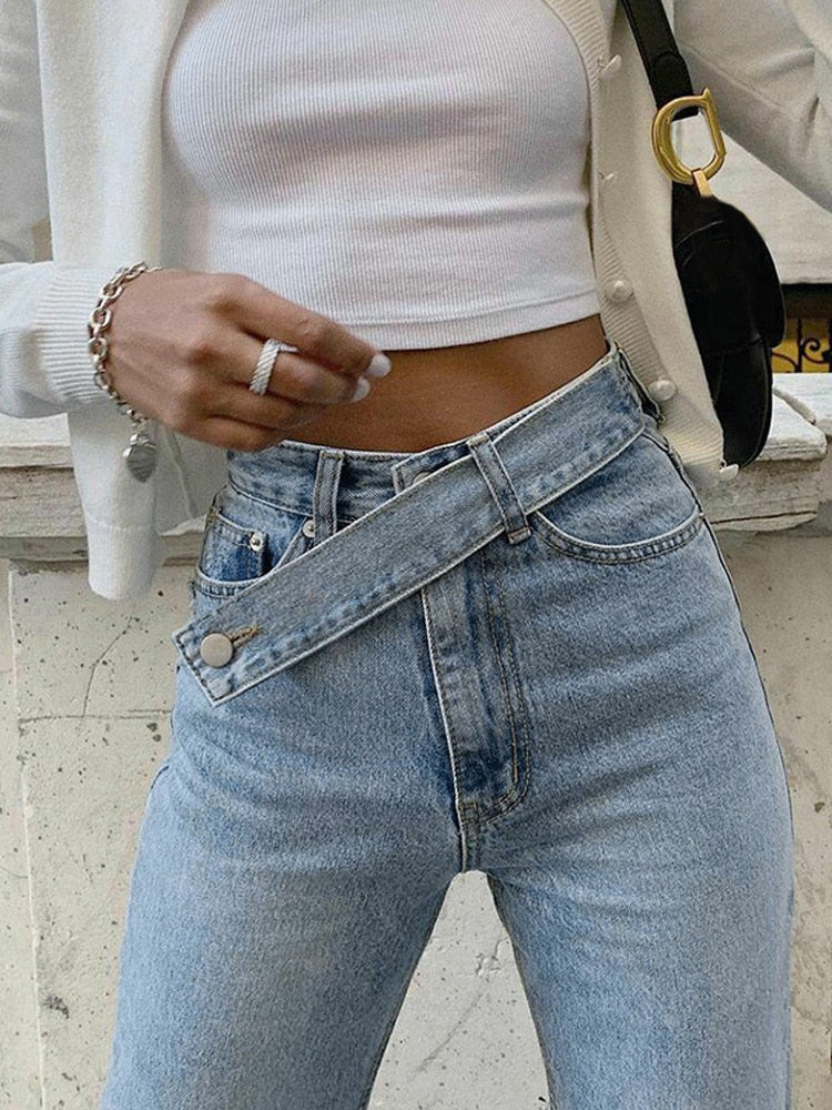 Not Your Boyfriend Crossover Jeans - Image 6