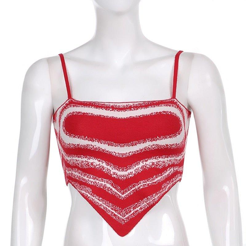Penelope Heart Print Knitted Top - Image 4