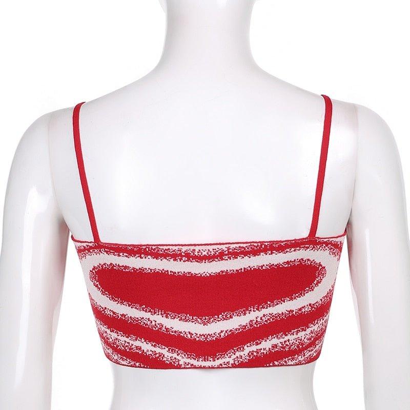 Penelope Heart Print Knitted Top - Image 5