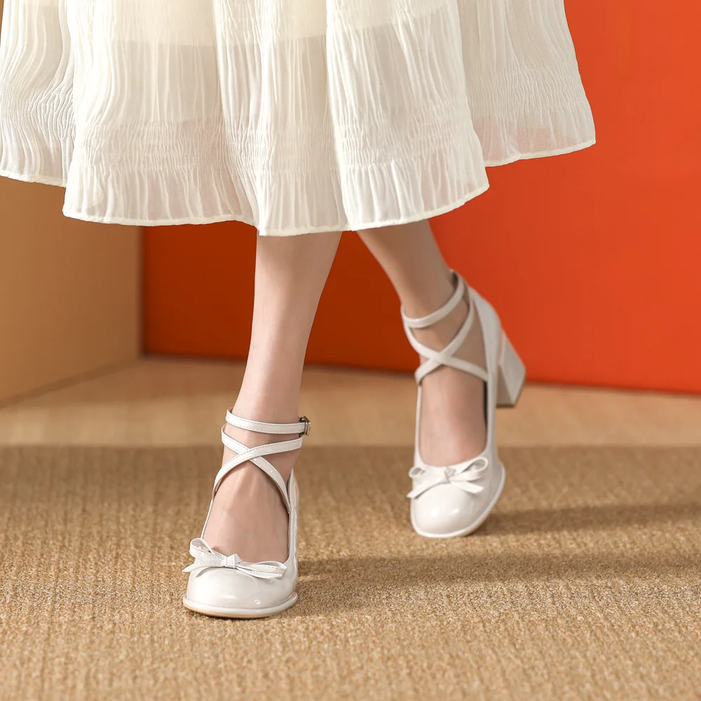 Quade Bowknot Mary Jane Pumps - Image 15