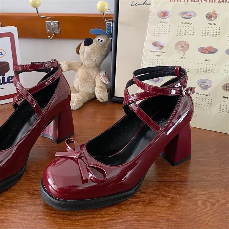 Quade Bowknot Mary Jane Pumps - Image 7