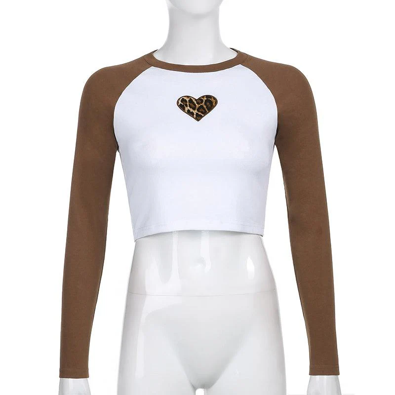 Rachel Brownary Heart Full-Sleeve Crop Top - Image 11