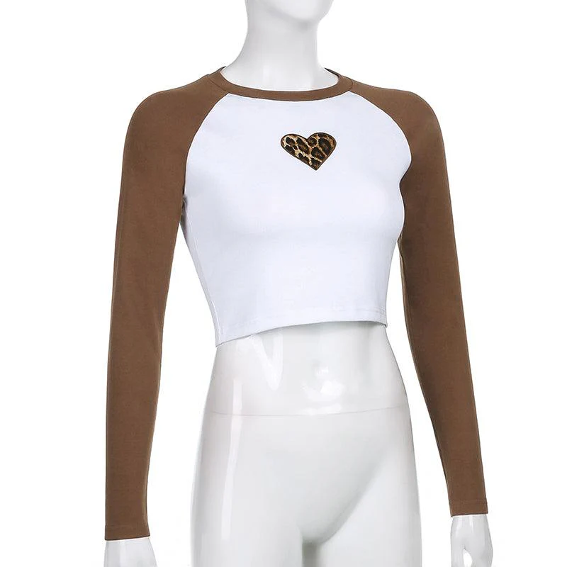 Rachel Brownary Heart Full-Sleeve Crop Top - Image 5