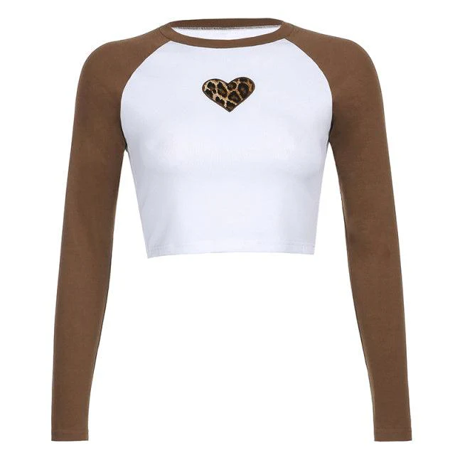 Rachel Brownary Heart Full-Sleeve Crop Top - Image 6