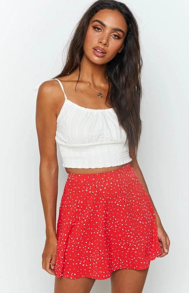 Red Rush Printed Mini Skirt - Image 4