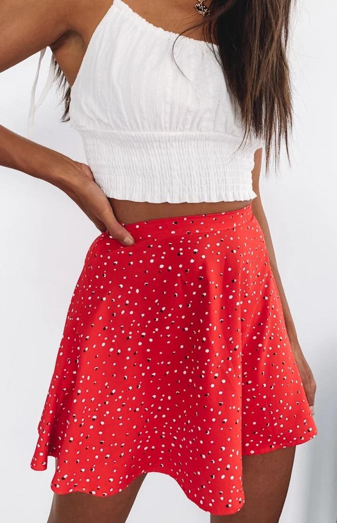 Red Rush Printed Mini Skirt - Image 7