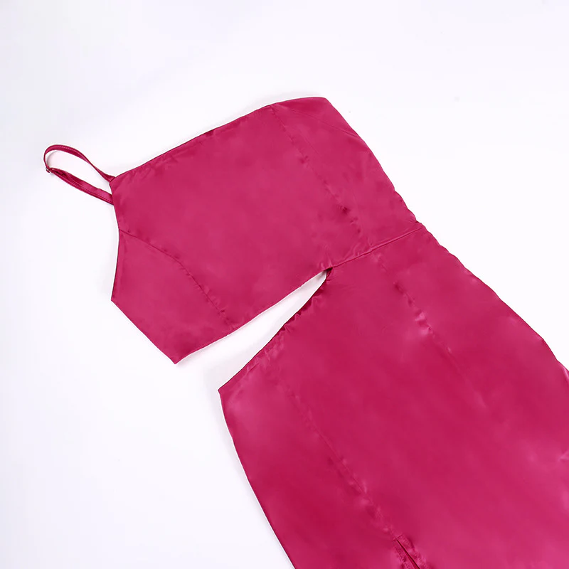 Rosette Tassels High Slit Dress - Image 10