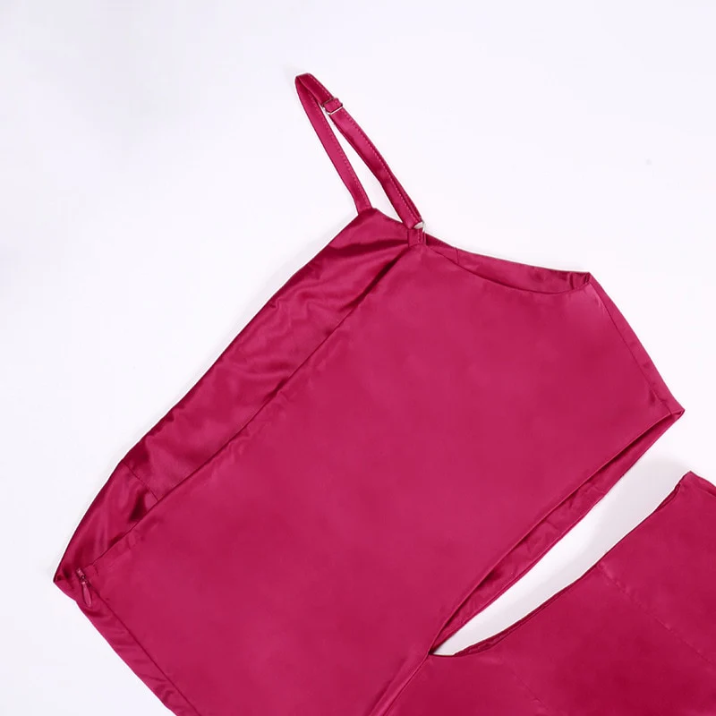 Rosette Tassels High Slit Dress - Image 15