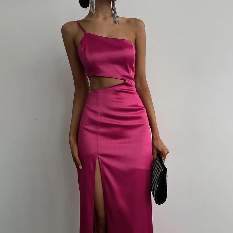 Rosette Tassels High Slit Dress - Image 6