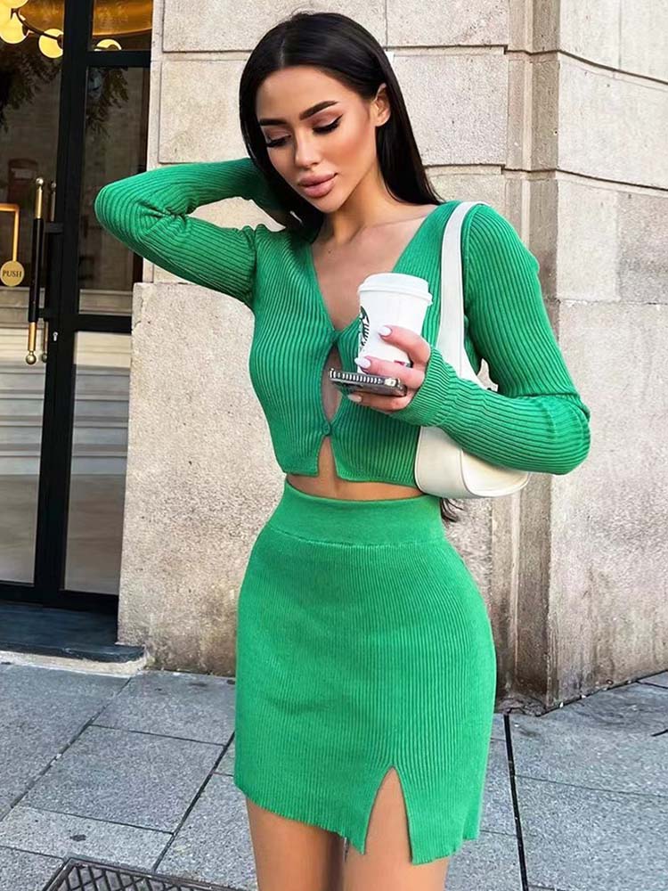 Scarlett Slit Button-Up Set - Image 5