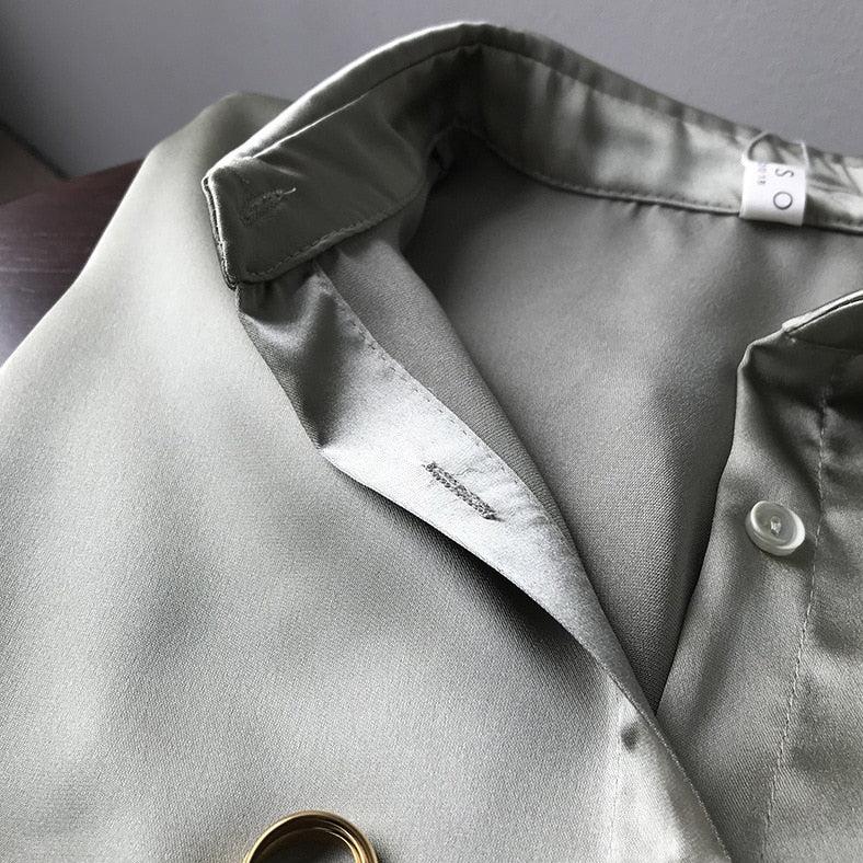 Simona Satin Shirt - Image 8