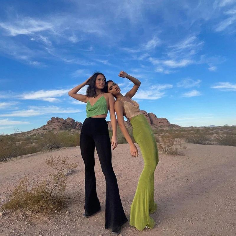 Stand Cool Straight Leg Flared Pants - Image 13