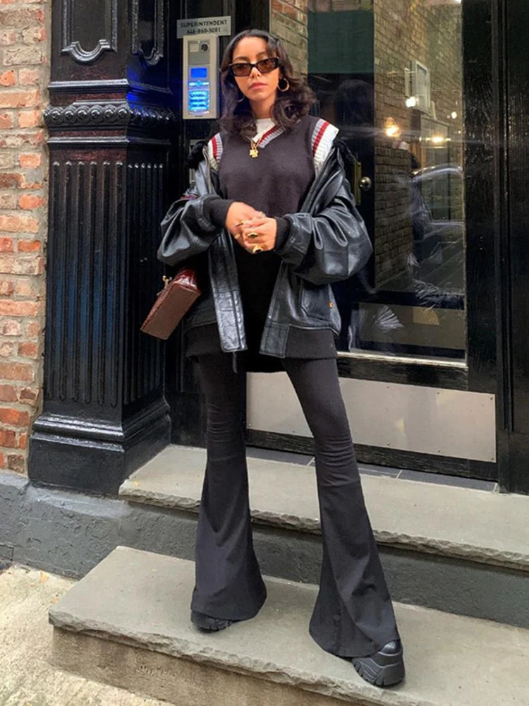 Stand Cool Straight Leg Flared Pants - Image 3