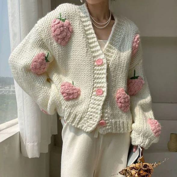 Strawberry Knitted Cardigan - Image 23