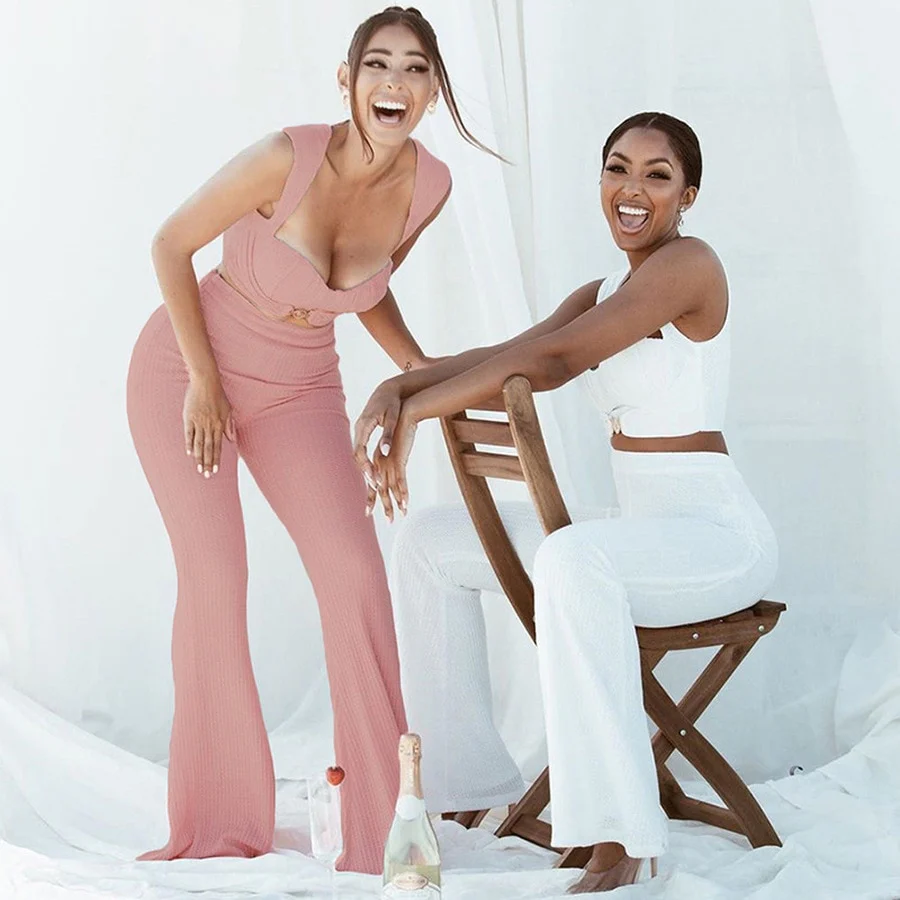 Sweetheart Flared Pants Matching Set - Image 10