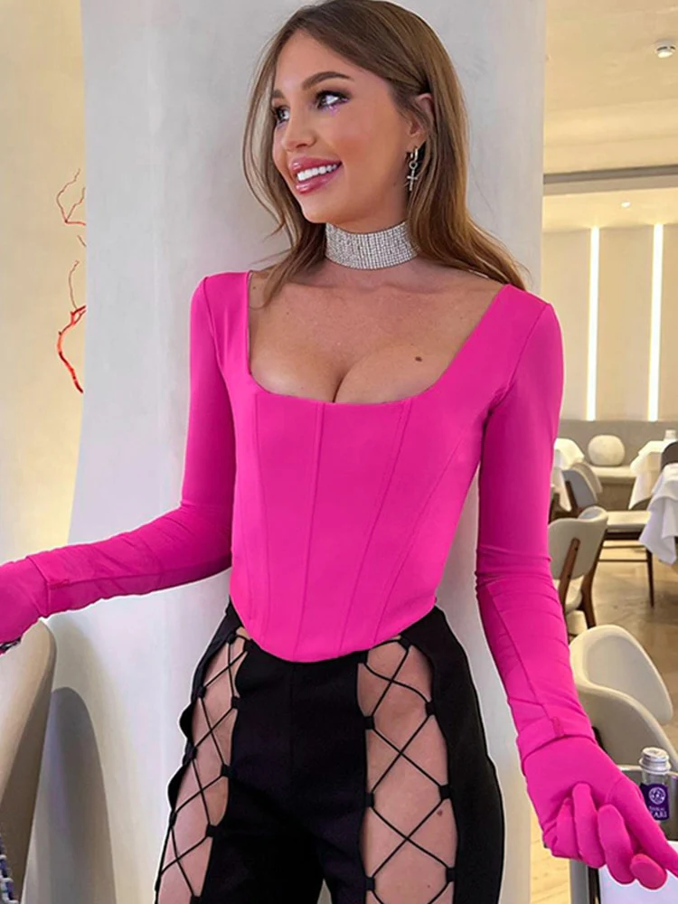 Vera Long Sleeve Gloves Top - Image 10