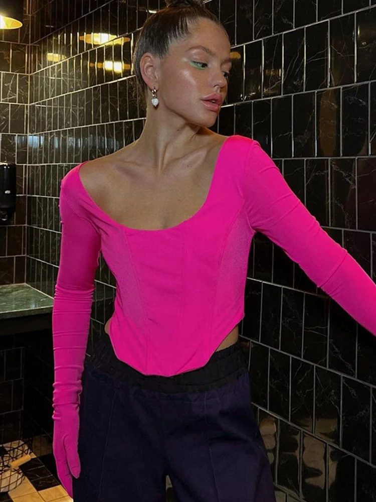 Vera Long Sleeve Gloves Top - Image 16