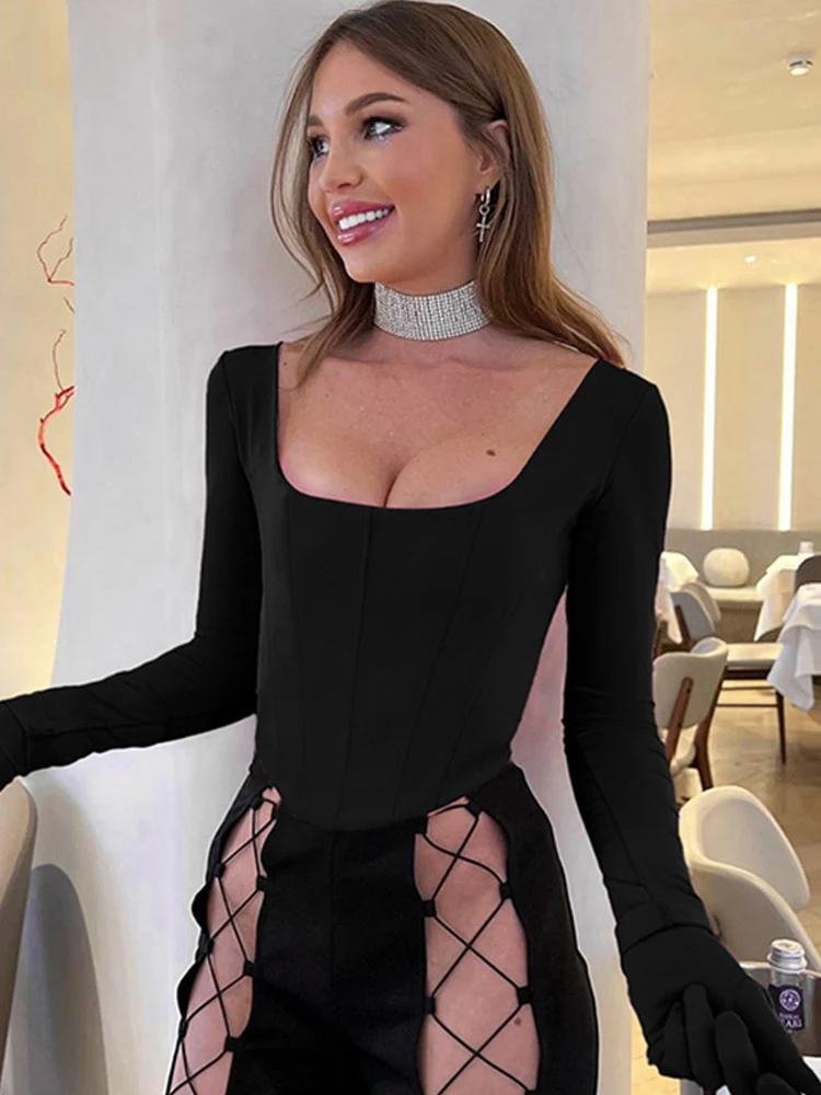 Vera Long Sleeve Gloves Top - Image 4