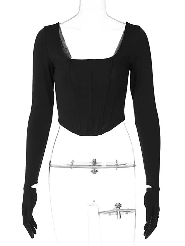 Vera Long Sleeve Gloves Top - Image 7