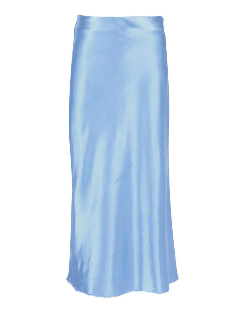 Vivian Silk High Waist Skirt - Image 10