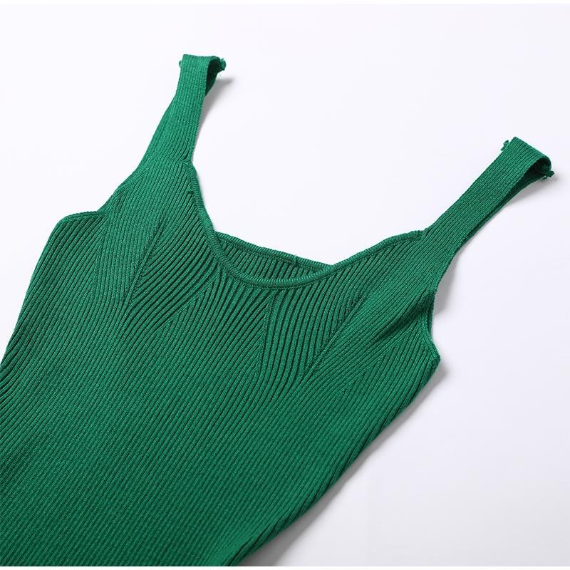 Wincia Knitted Slit Bodycon Dress - Image 7