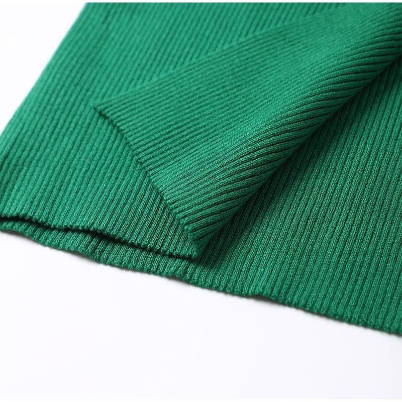 Wincia Knitted Slit Bodycon Dress - Image 8