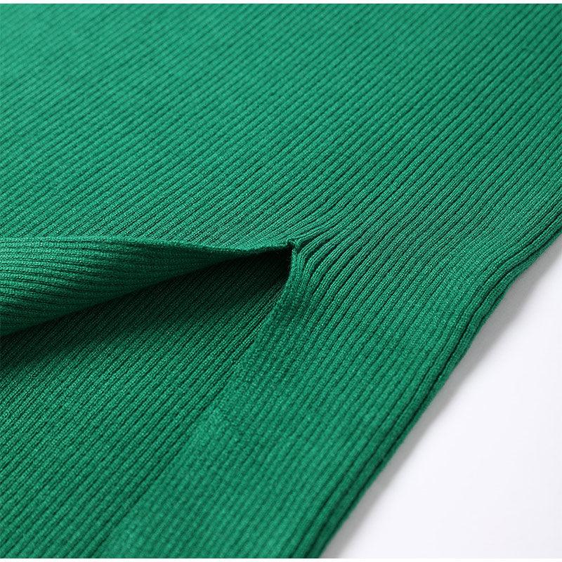 Wincia Knitted Slit Bodycon Dress - Image 9